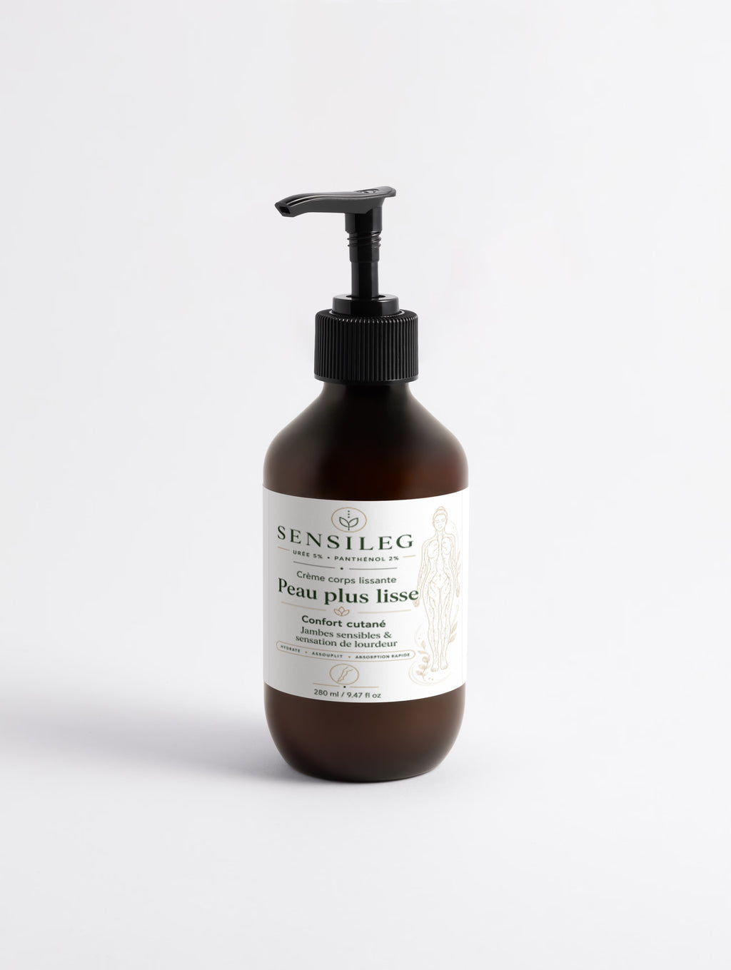 Sensileg Peau plus lisse — Crème corps lissante 5% Urea + 2% Panthenol